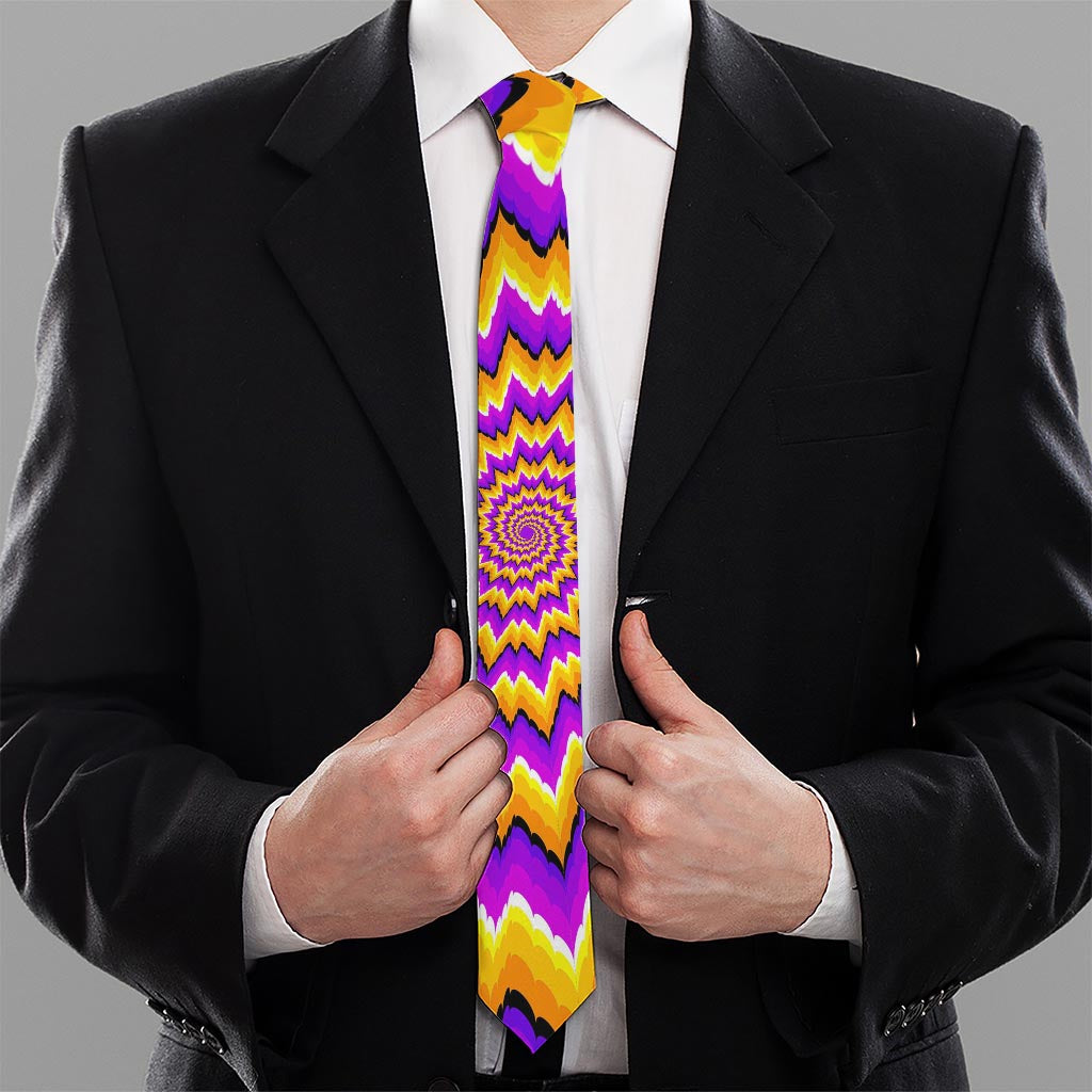 Spiral Expansion Moving Optical Illusion Necktie