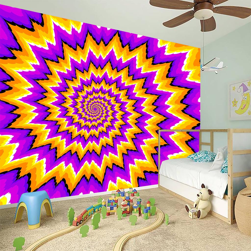 Spiral Expansion Moving Optical Illusion Wall Sticker