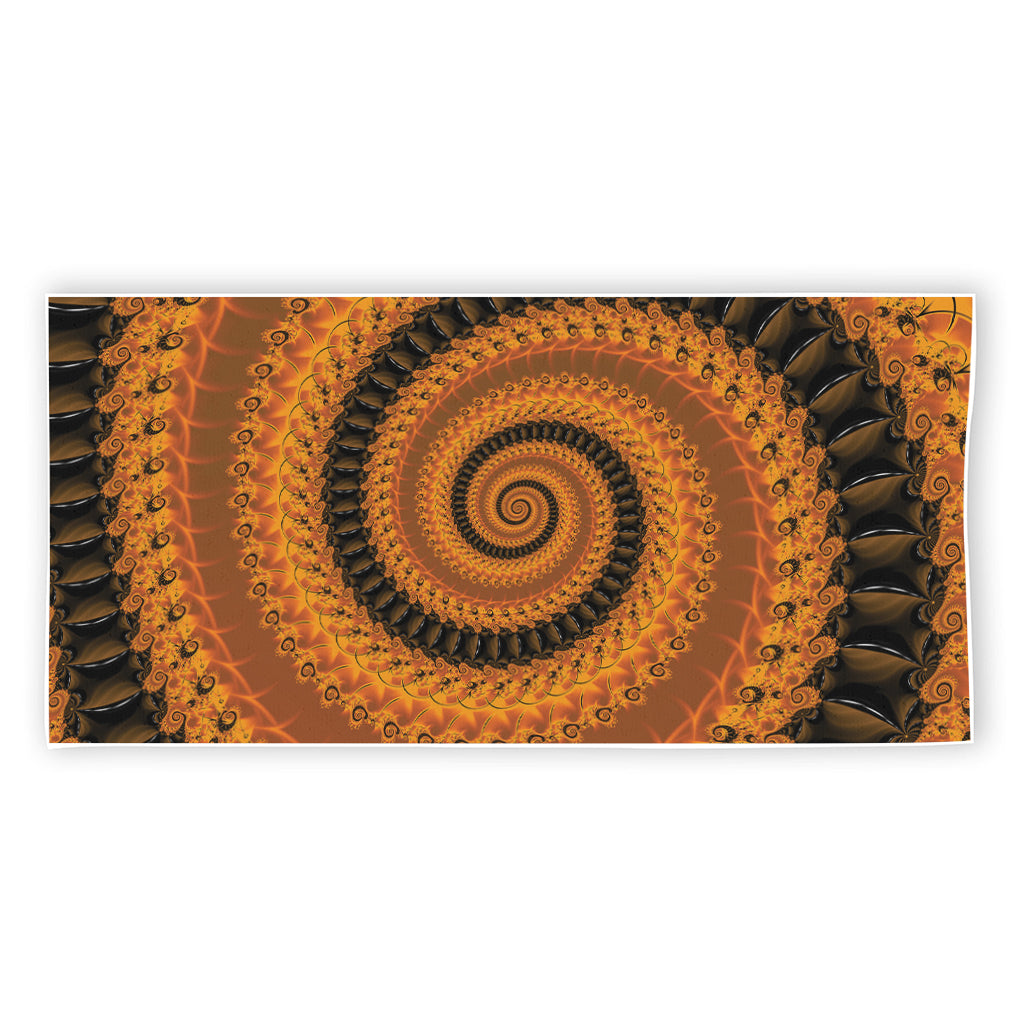 Spiral Fractal Print Beach Towel