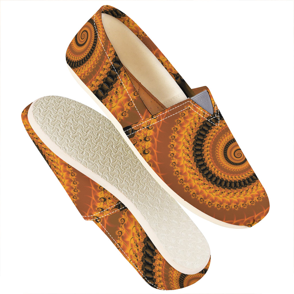 Spiral Fractal Print Casual Shoes