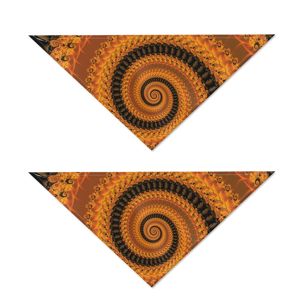 Spiral Fractal Print Dog Bandana