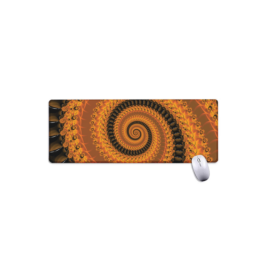 Spiral Fractal Print Extended Mouse Pad