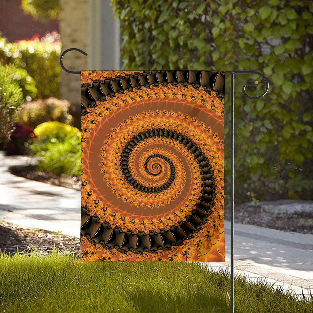 Spiral Fractal Print House Flag