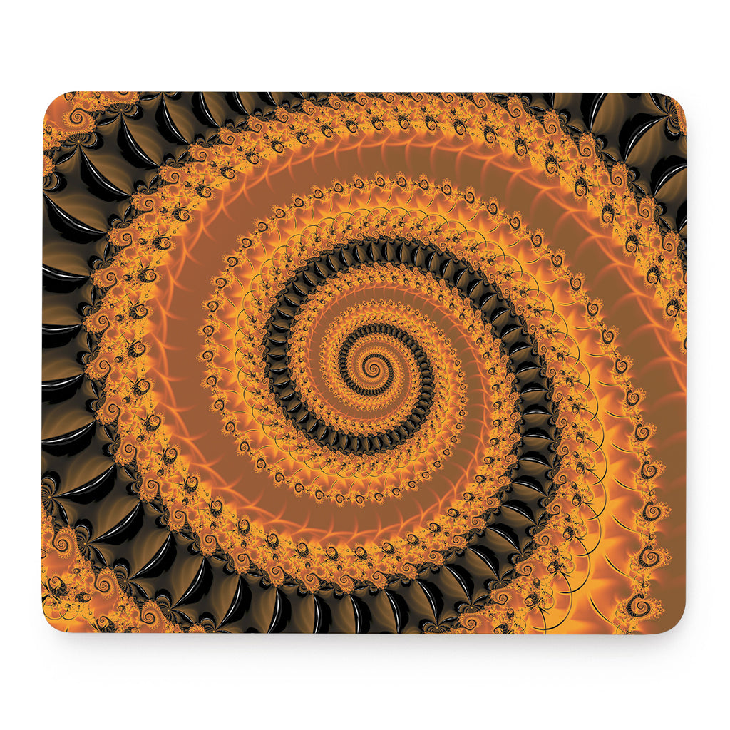 Spiral Fractal Print Mouse Pad