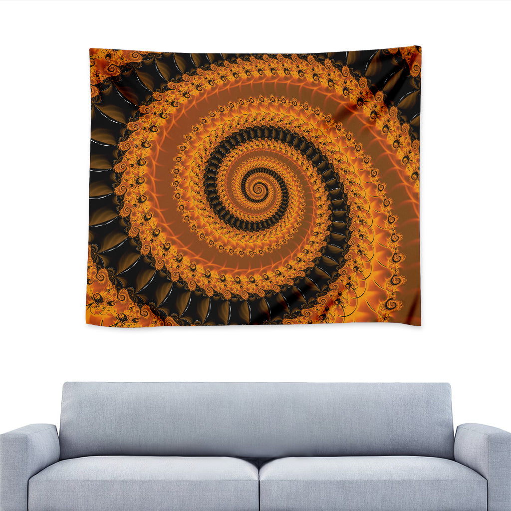 Spiral Fractal Print Tapestry