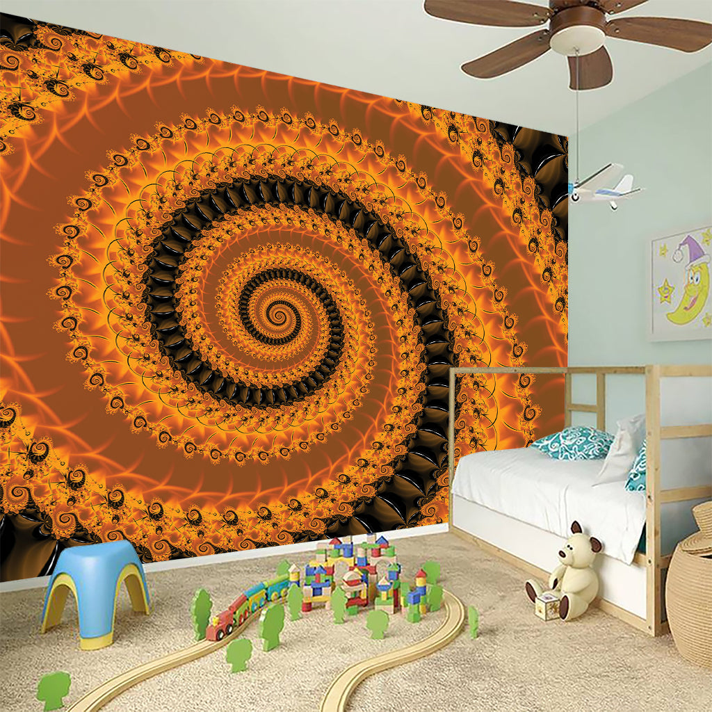Spiral Fractal Print Wall Sticker