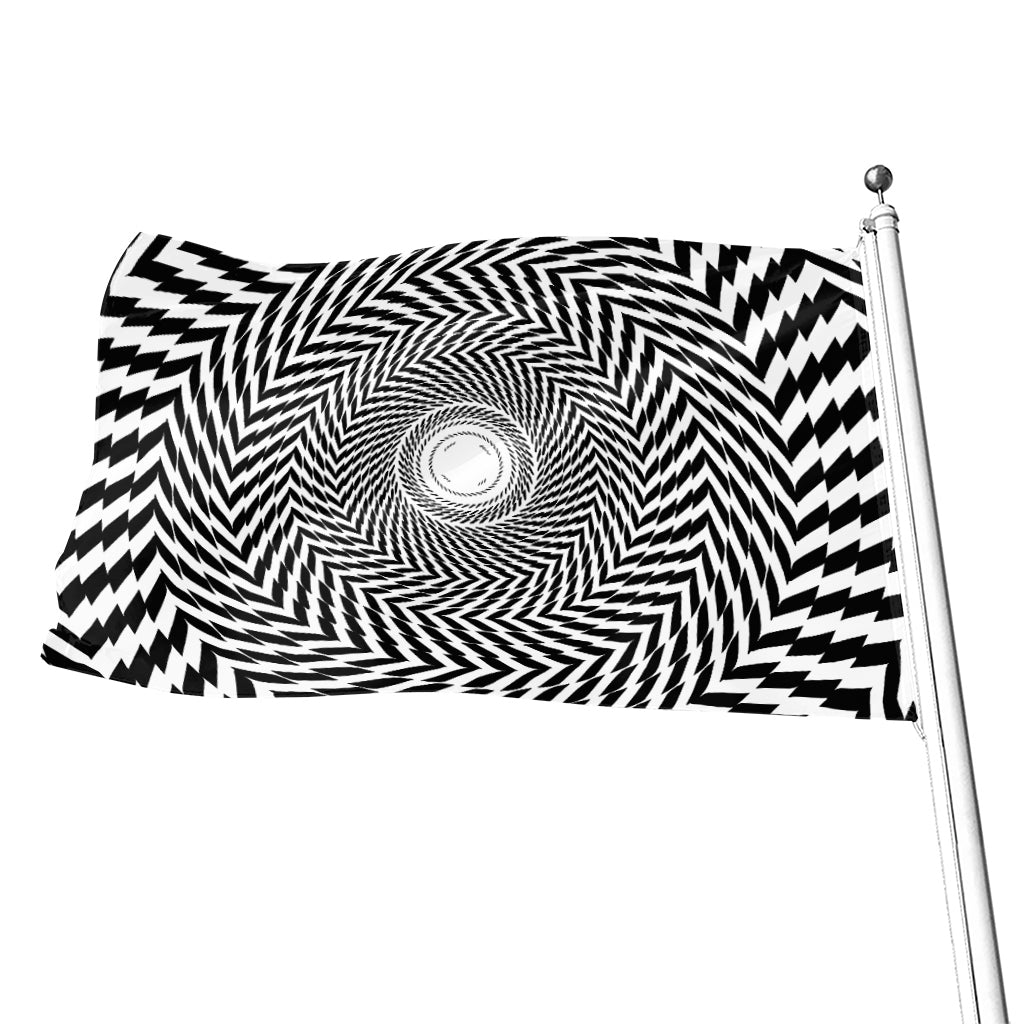 Spiral Illusory Motion Print Flag