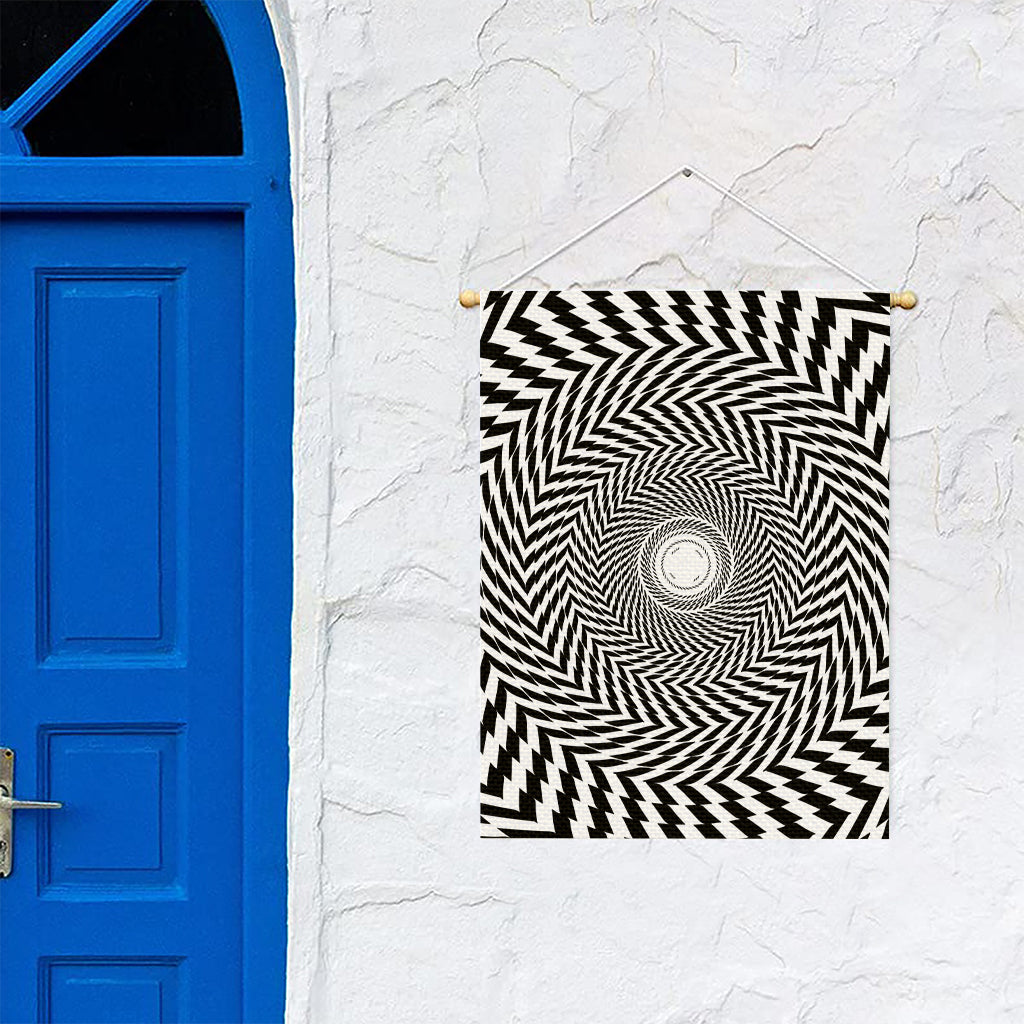 Spiral Illusory Motion Print Garden Flag