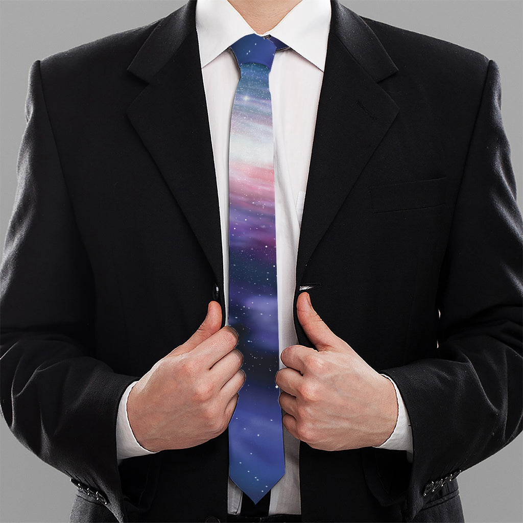 Spiral Milky Way Print Necktie