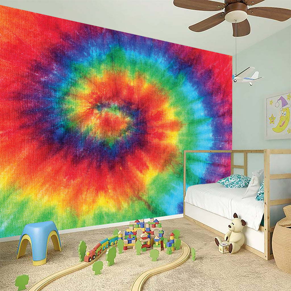 Spiral Tie Dye Print Wall Sticker
