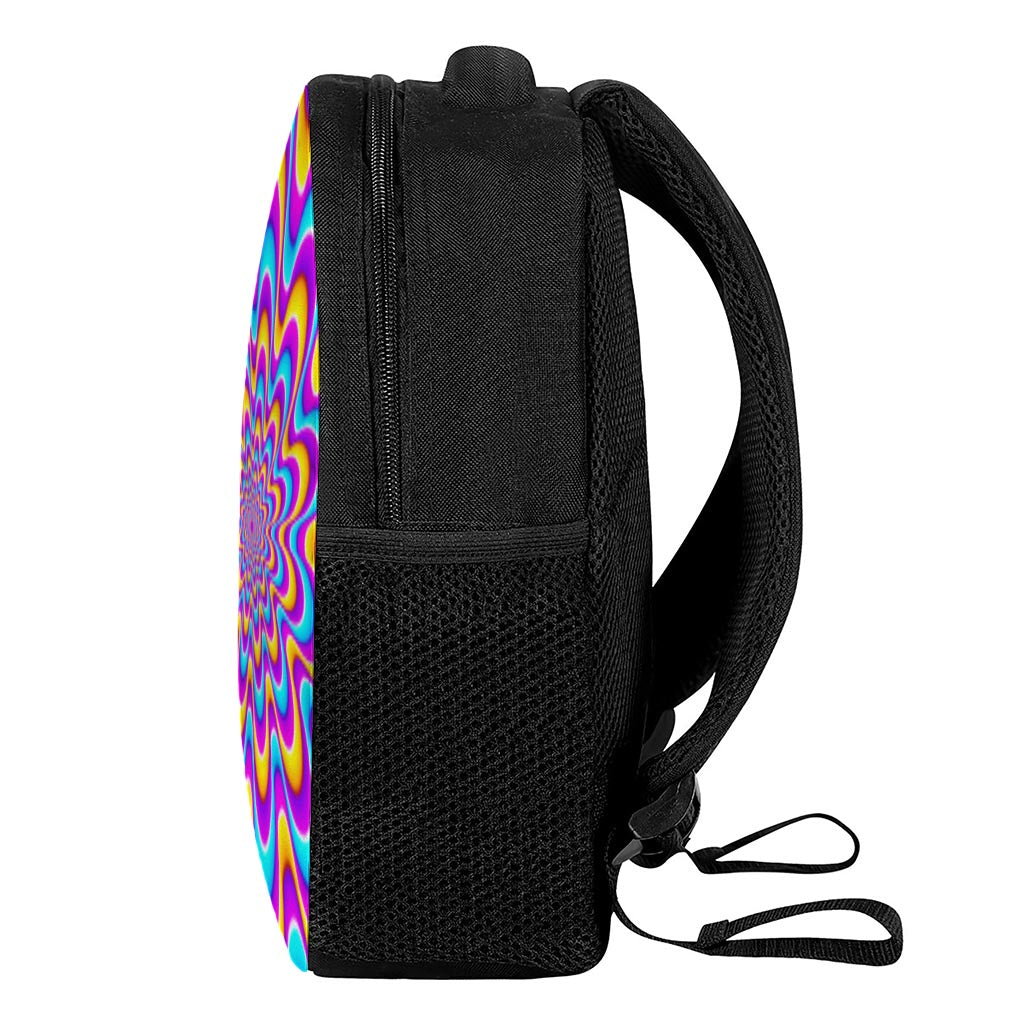 Splashing Colors Moving Optical Illusion Casual Backpack