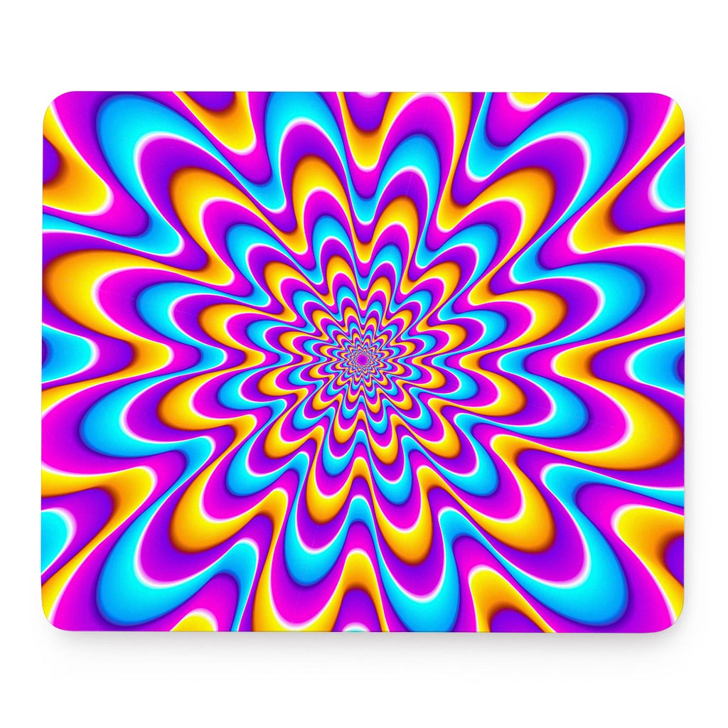 Splashing Colors Moving Optical Illusion Mouse Pad