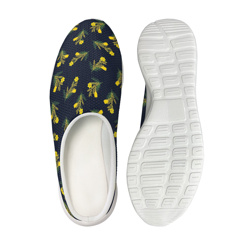 Spring Daffodil Flower Pattern Print Mesh Casual Shoes