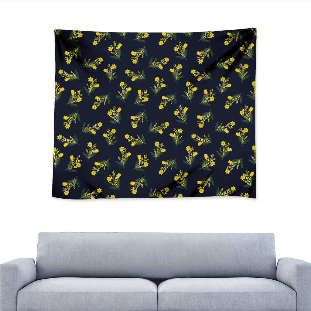 Spring Daffodil Flower Pattern Print Tapestry