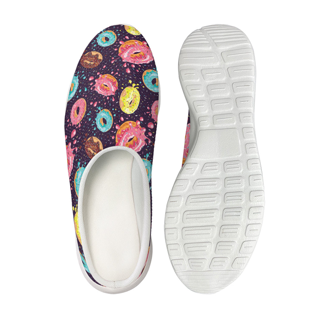 Sprinkles Donut Pattern Print Mesh Casual Shoes