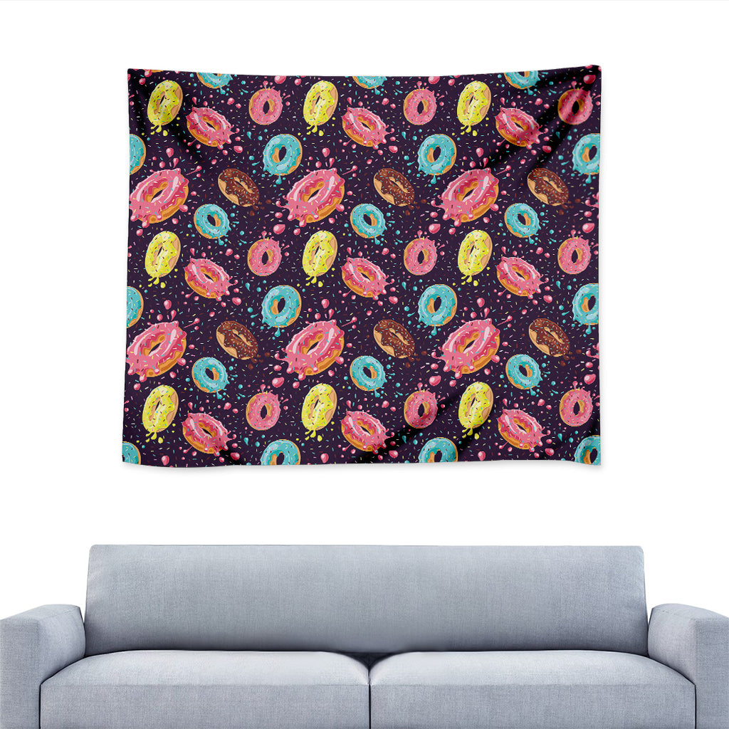 Sprinkles Donut Pattern Print Tapestry