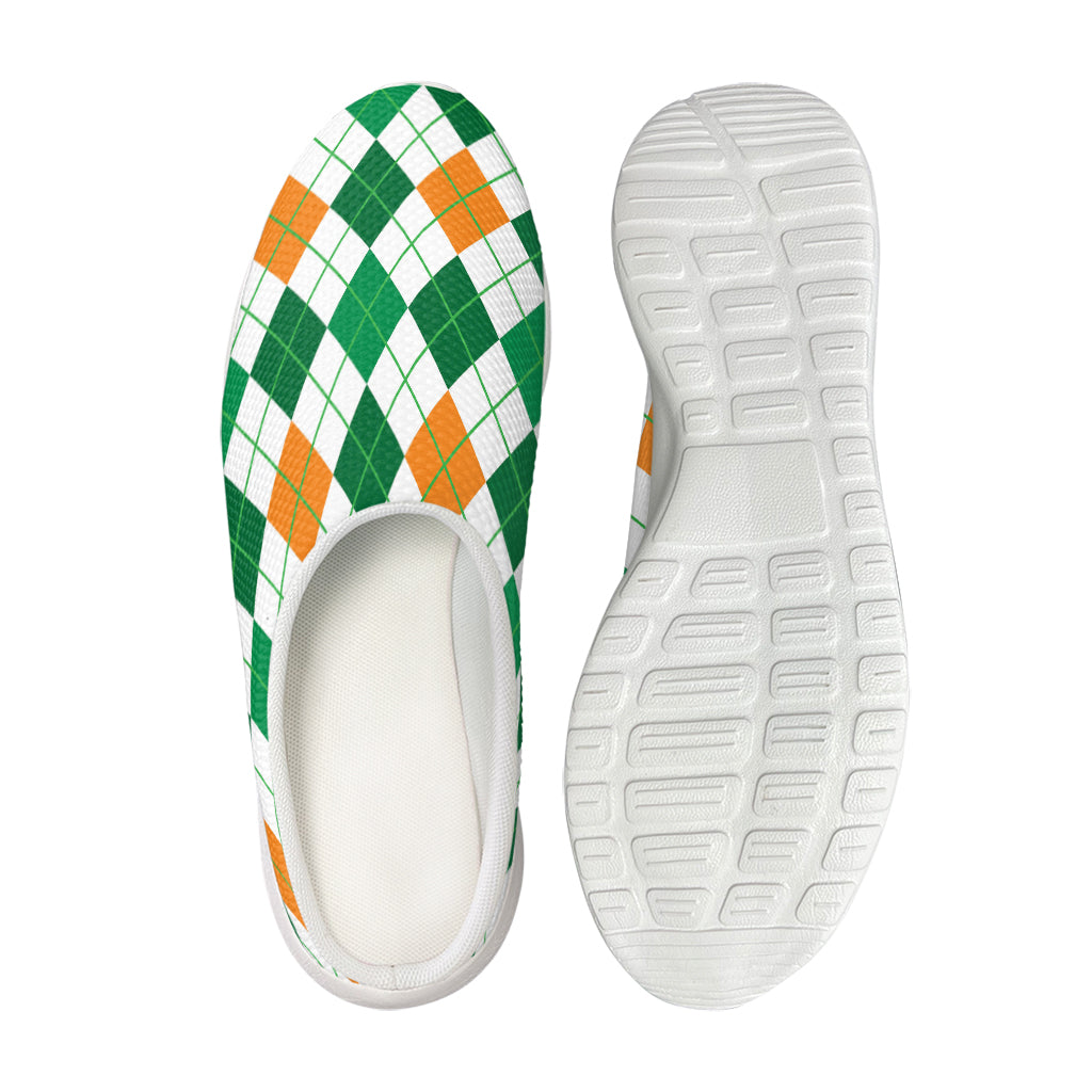St Patrick's Day Argyle Pattern Print Mesh Casual Shoes