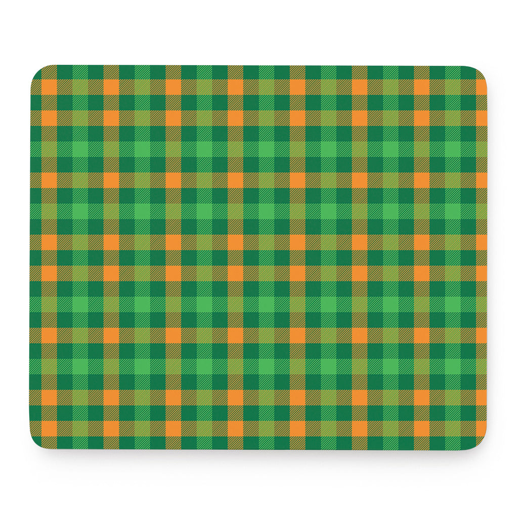 St. Patrick's Day Buffalo Check Print Mouse Pad