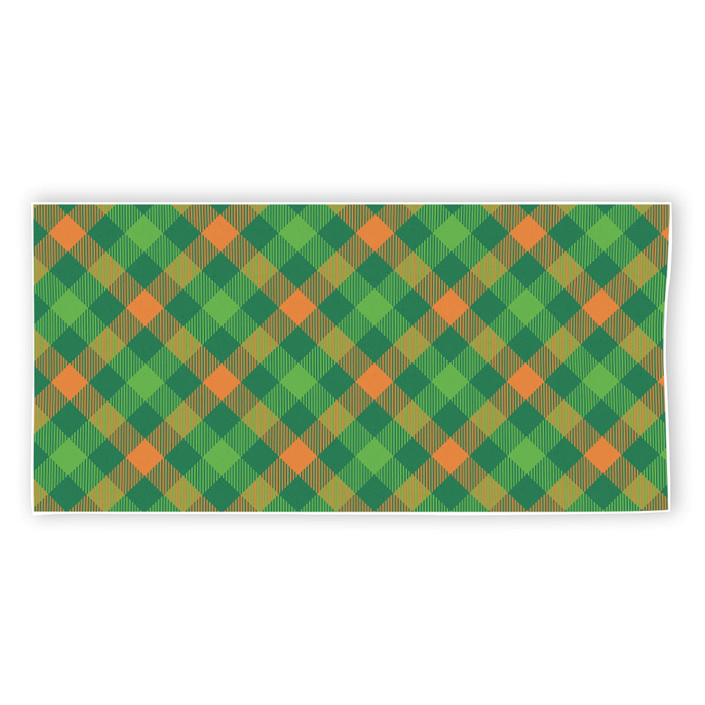 St. Patrick's Day Buffalo Pattern Print Beach Towel