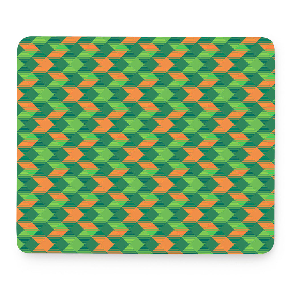 St. Patrick's Day Buffalo Pattern Print Mouse Pad