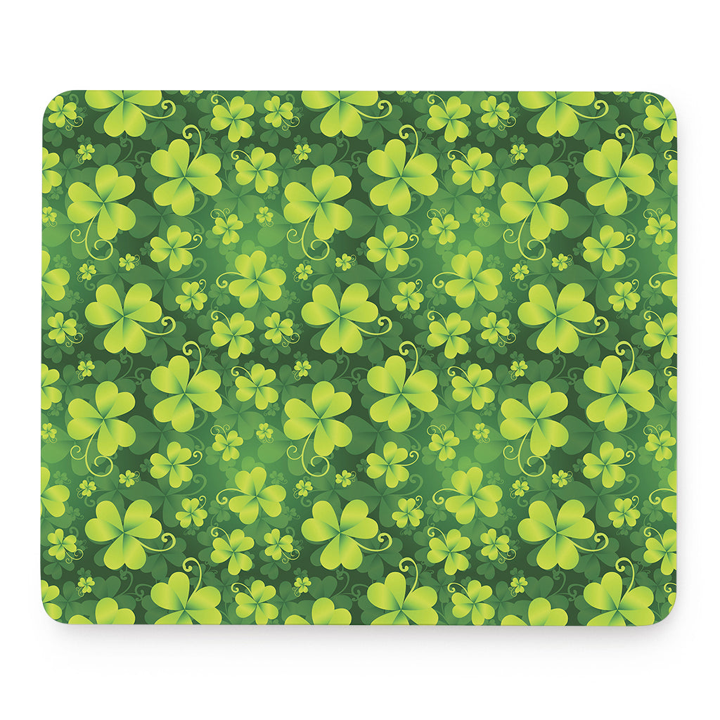 St. Patrick's Day Shamrock Pattern Print Mouse Pad