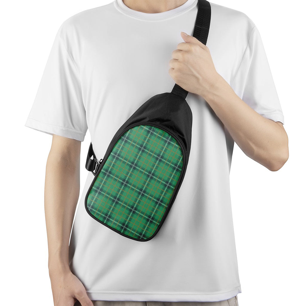 St. Patrick's Day Tartan Pattern Print Chest Bag