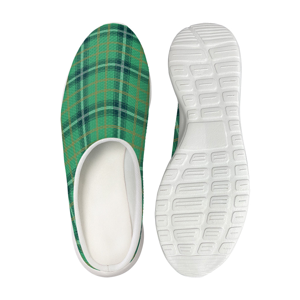 St. Patrick's Day Tartan Pattern Print Mesh Casual Shoes