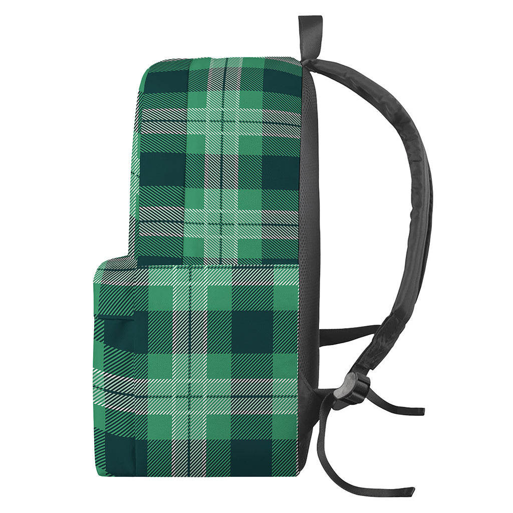 St. Patrick's Day Tartan Print Backpack