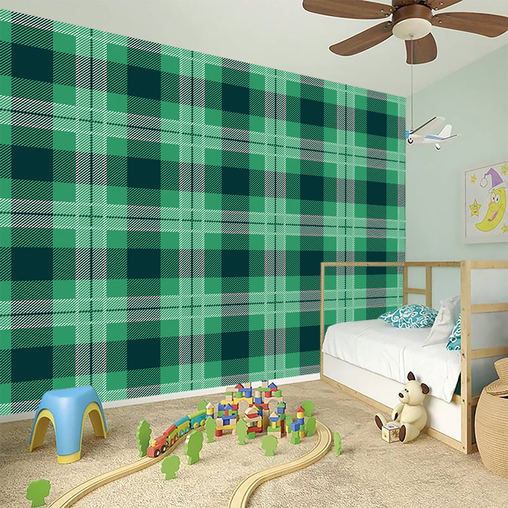 St. Patrick's Day Tartan Print Wall Sticker