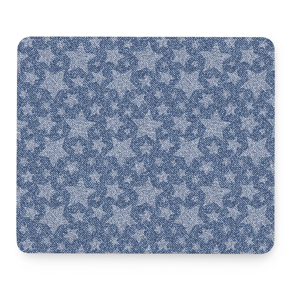 Star Denim Jeans Pattern Print Mouse Pad