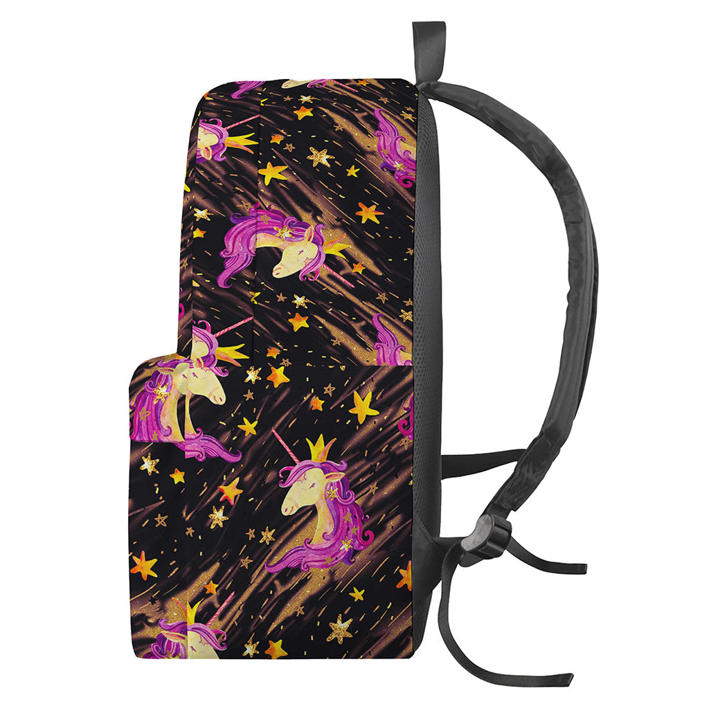 Star Fairy Unicorn Pattern Print Backpack