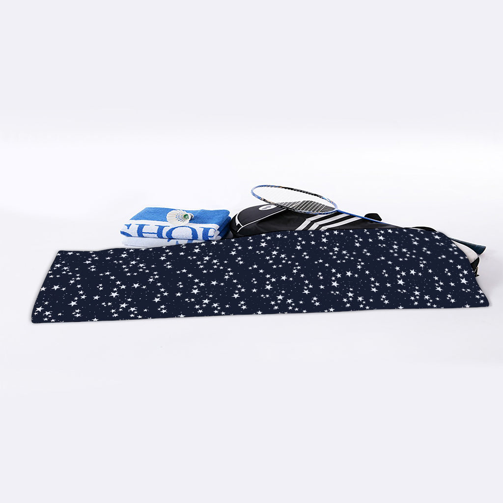 Star Sky Pattern Print Sports Towel
