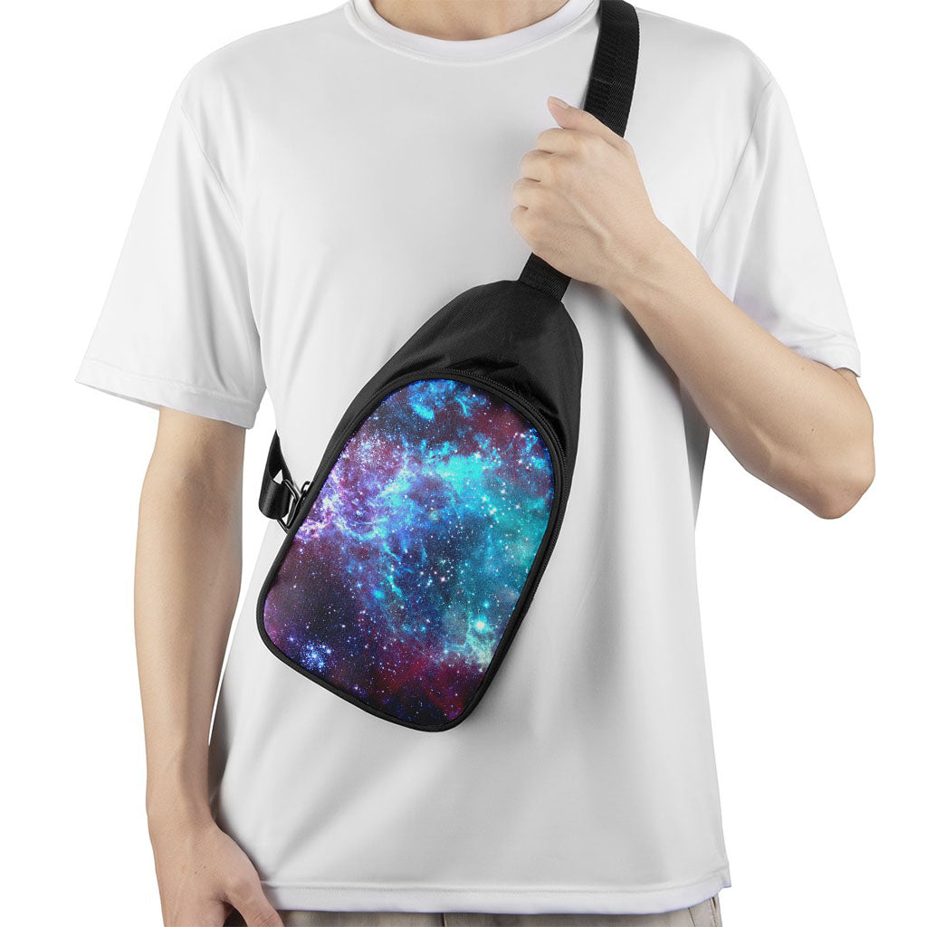 Starfield Nebula Galaxy Space Print Chest Bag
