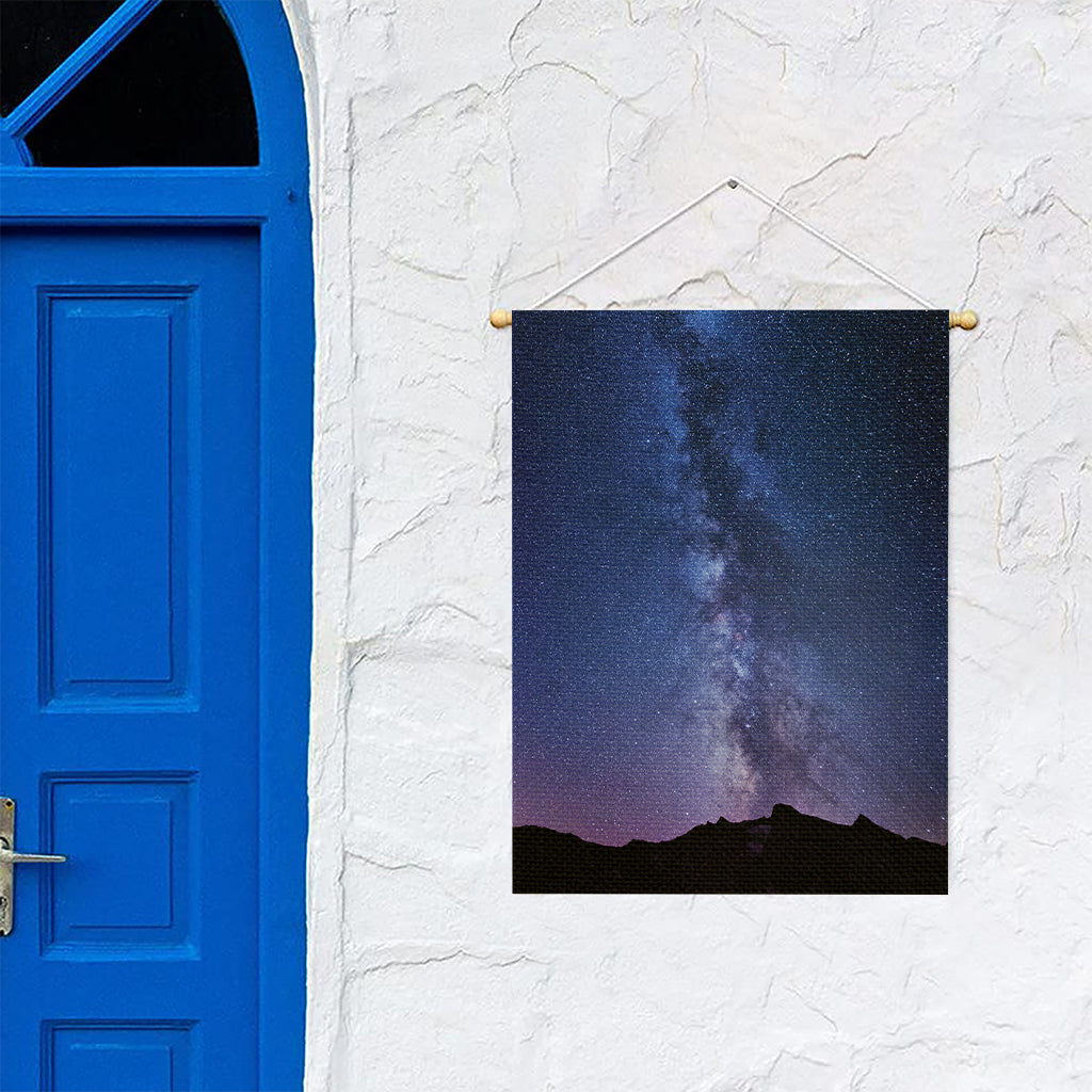 Stars Night Milky Way Print Garden Flag