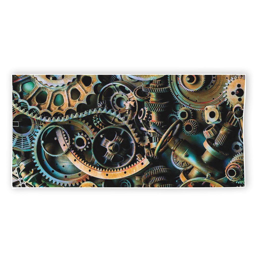 Steampunk Cogs And Gears Print Beach Towel