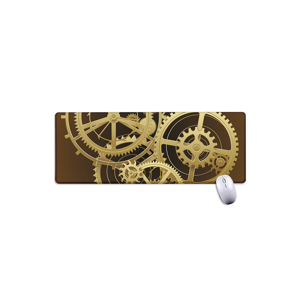 Steampunk Cogwheels Print Extended Mouse Pad