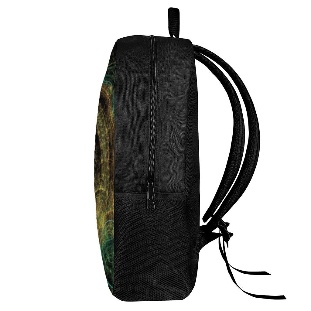 Steampunk Fractal Print 17 Inch Backpack