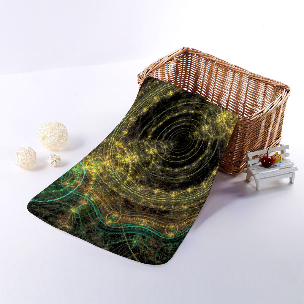 Steampunk Fractal Print Towel