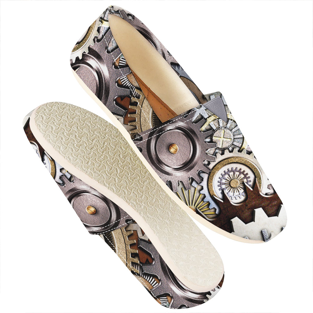 Steampunk Gears And Cogs Print Casual Shoes