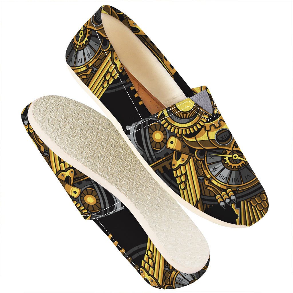 Steampunk Owl Print Casual Shoes