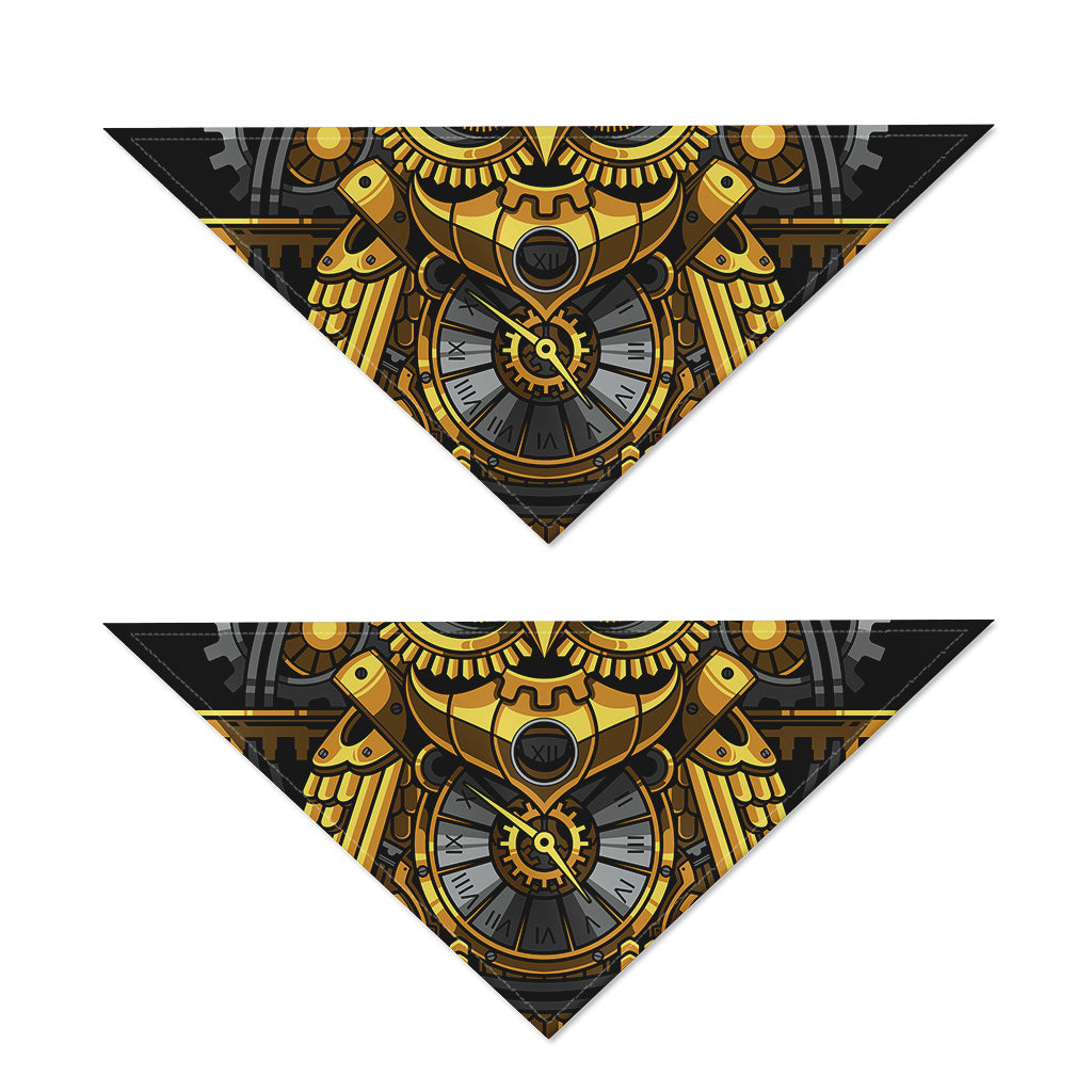 Steampunk Owl Print Dog Bandana