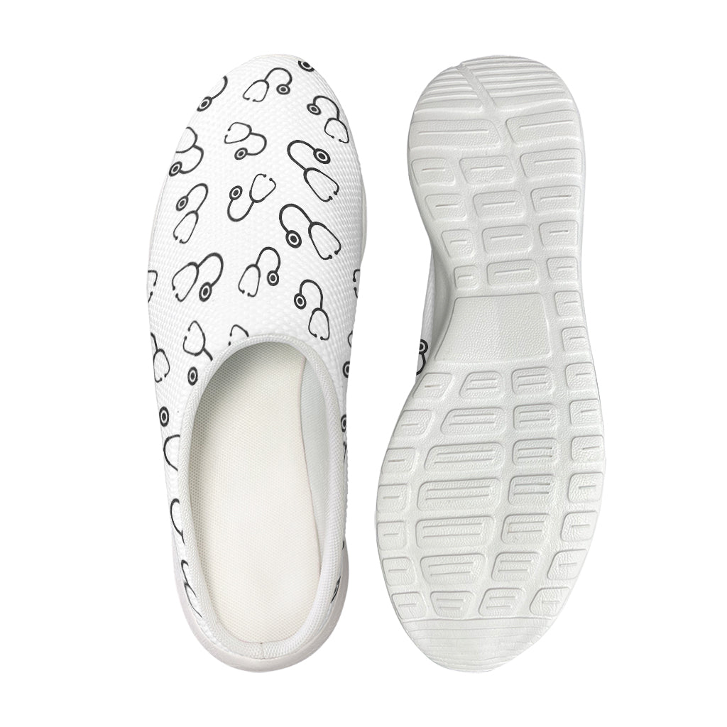 Stethoscope Sign Pattern Print Mesh Casual Shoes