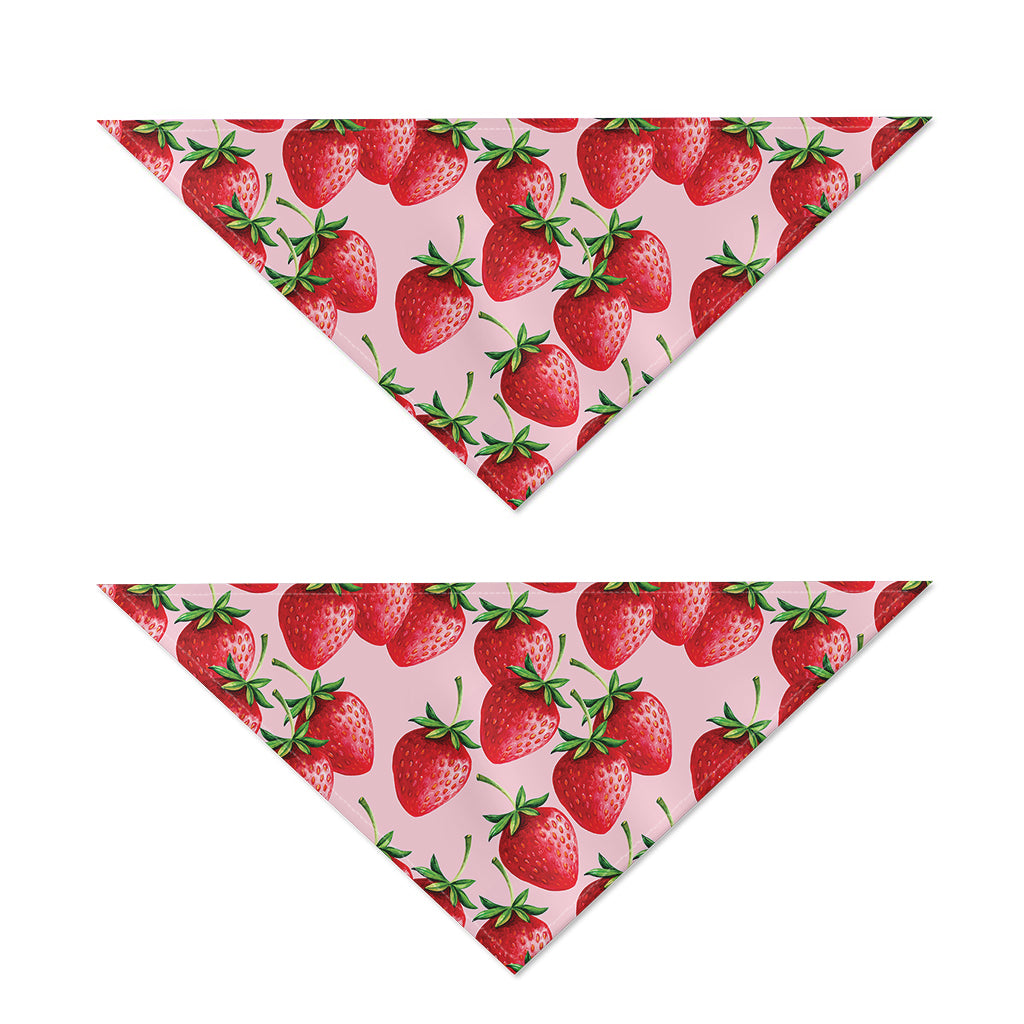 Strawberry Fruit Pattern Print Dog Bandana