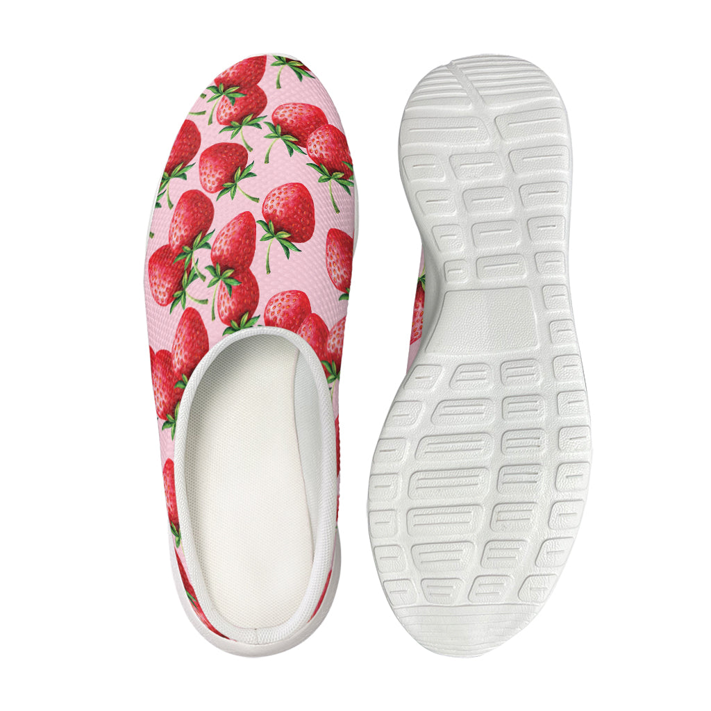 Strawberry Fruit Pattern Print Mesh Casual Shoes