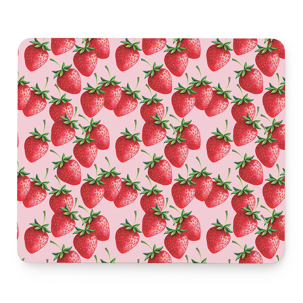 Strawberry Fruit Pattern Print Mouse Pad