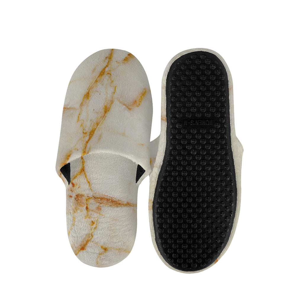 Sugar Brown Marble Print Slippers