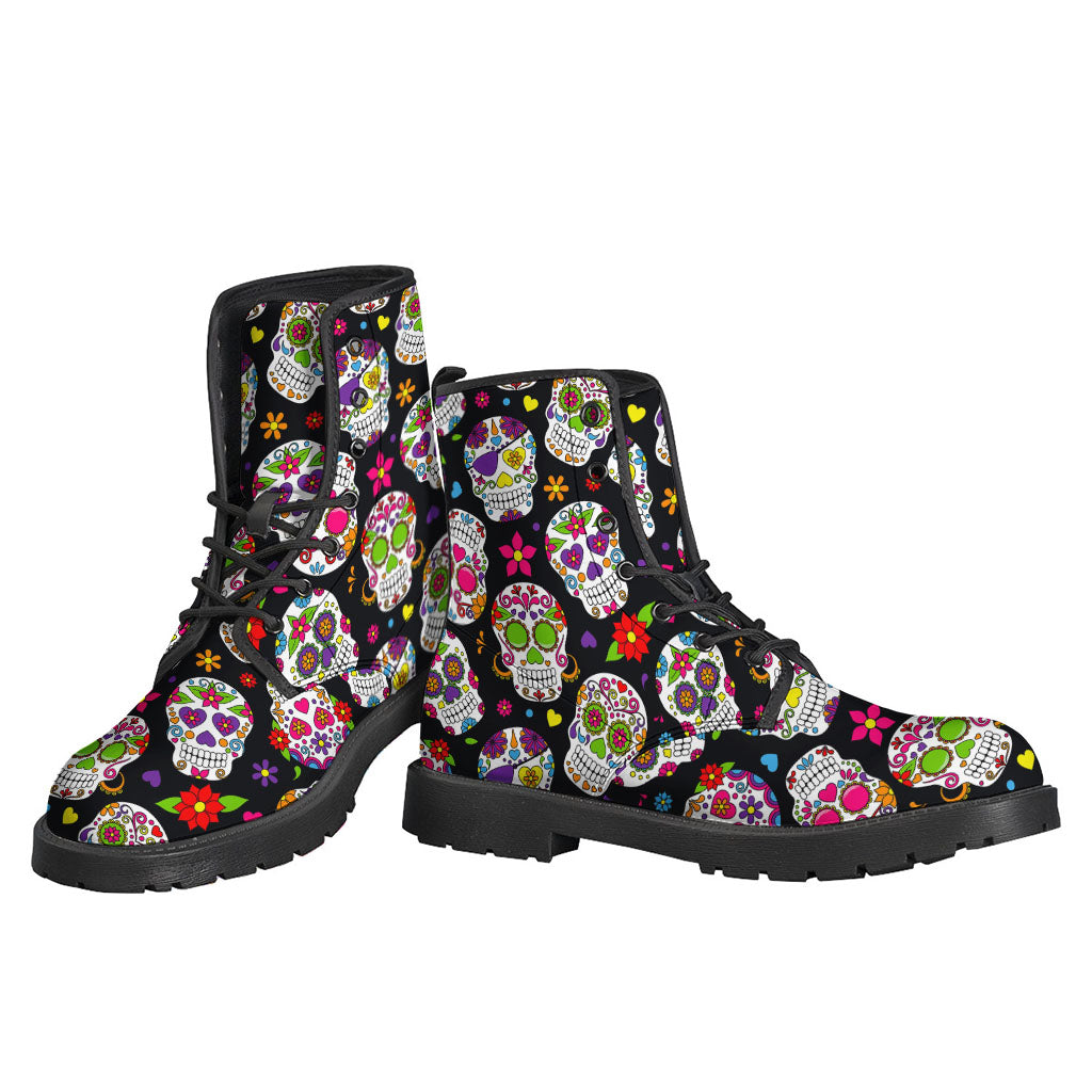 Sugar Skull Pattern Print Backpack