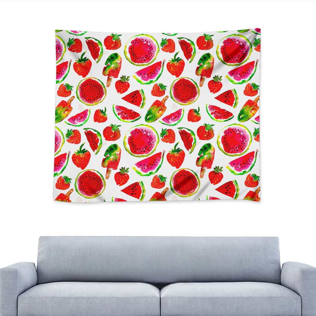 Summer Fruits Watermelon Pattern Print Tapestry