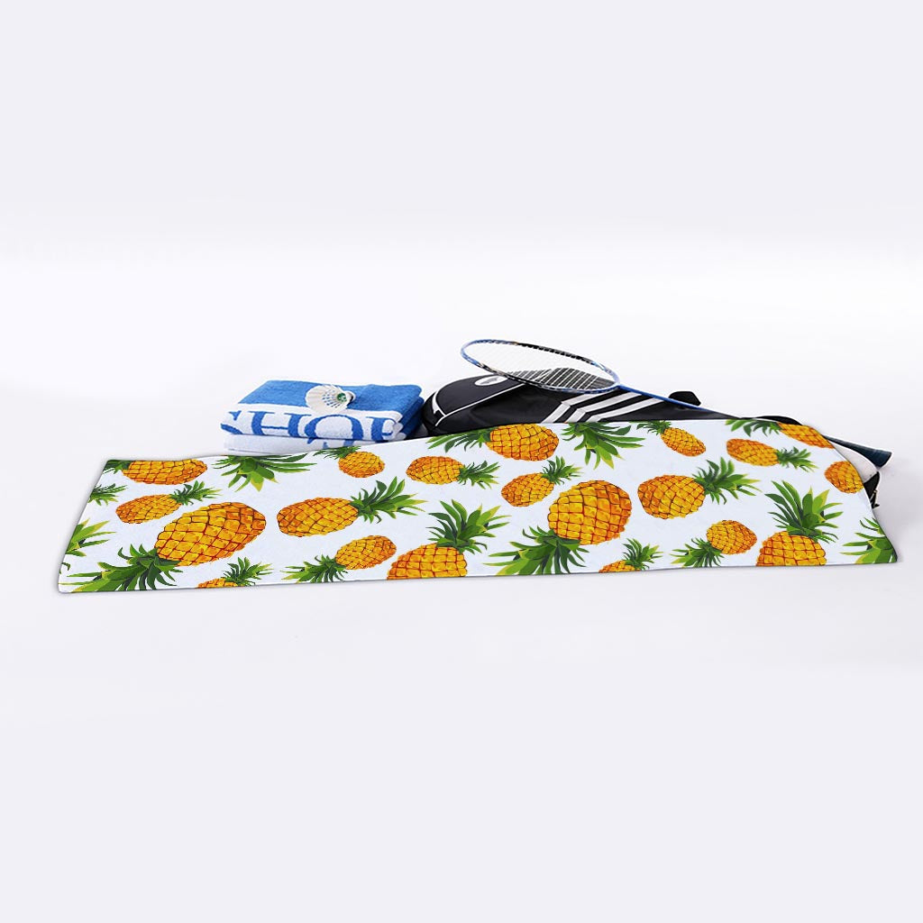 Summer Pineapple Pattern Print Sports Towel