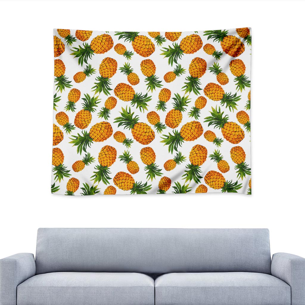 Summer Pineapple Pattern Print Tapestry